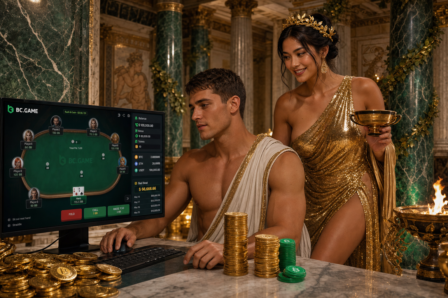 BC Poker vibe check illustration