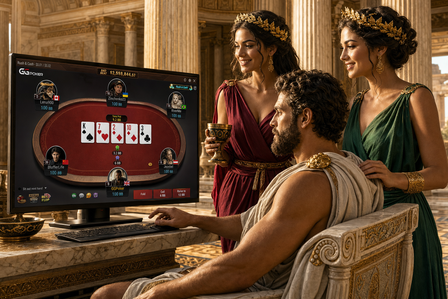 GGPoker vibe check illustration